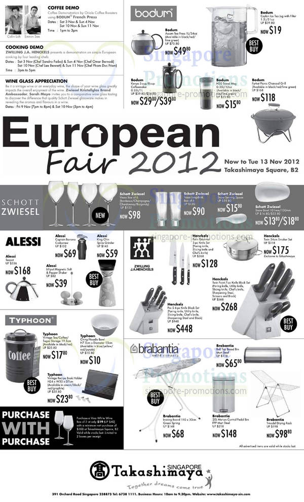 Featured image for (EXPIRED) Takashimaya European Fair 1 – 13 Nov 2012