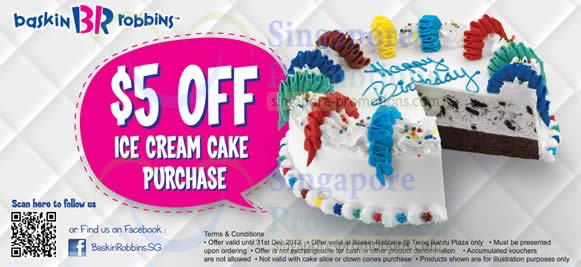 Featured image for Baskin Robbins Coupons @ Tiong Bahru Plaza 22 Nov - 31 Dec 2012