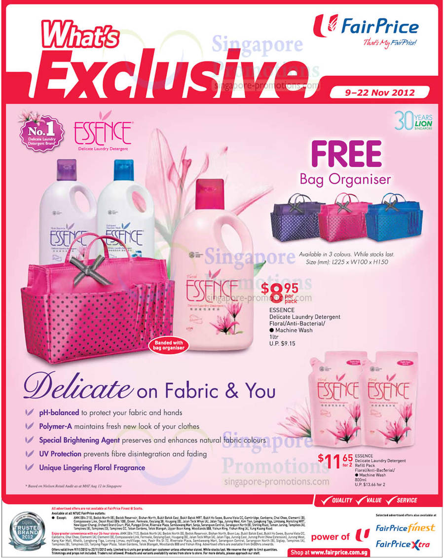 9 Nov ESSENCE Delicate Laundry Detergent and Refill Packs, VANISH Liquid Fabric Stain Removers