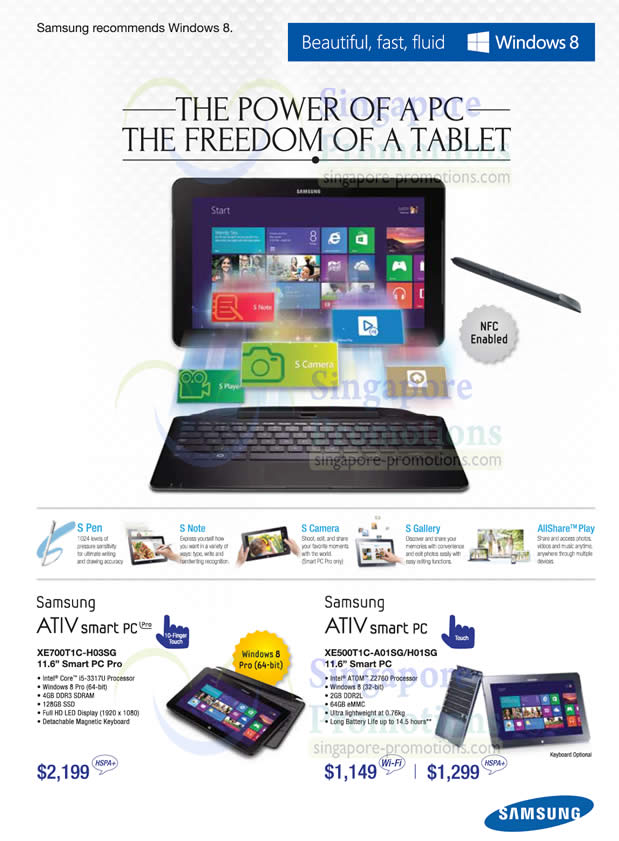 Featured image for Samsung Windows 8 Ultrabooks & Notebooks Price List Offers 31 Oct - 21 Nov 2012