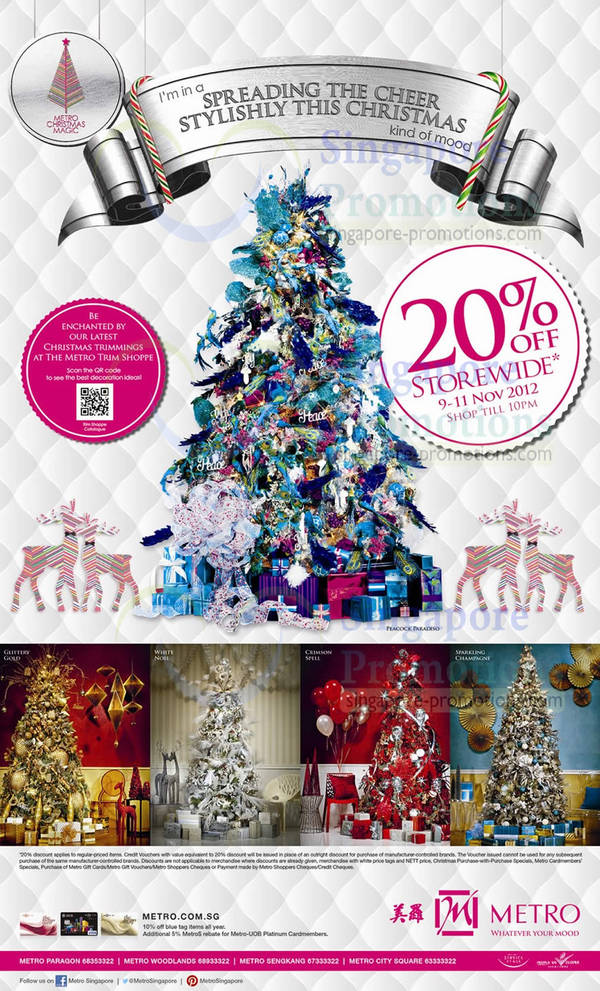 Featured image for (EXPIRED) Metro 20% Off Storewide Promotion 9 – 11 Nov 2012