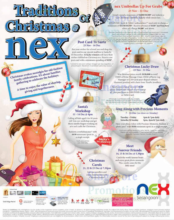 Featured image for (EXPIRED) NEX Christmas Promotions & Activities 23 Nov – 31 Dec 2012