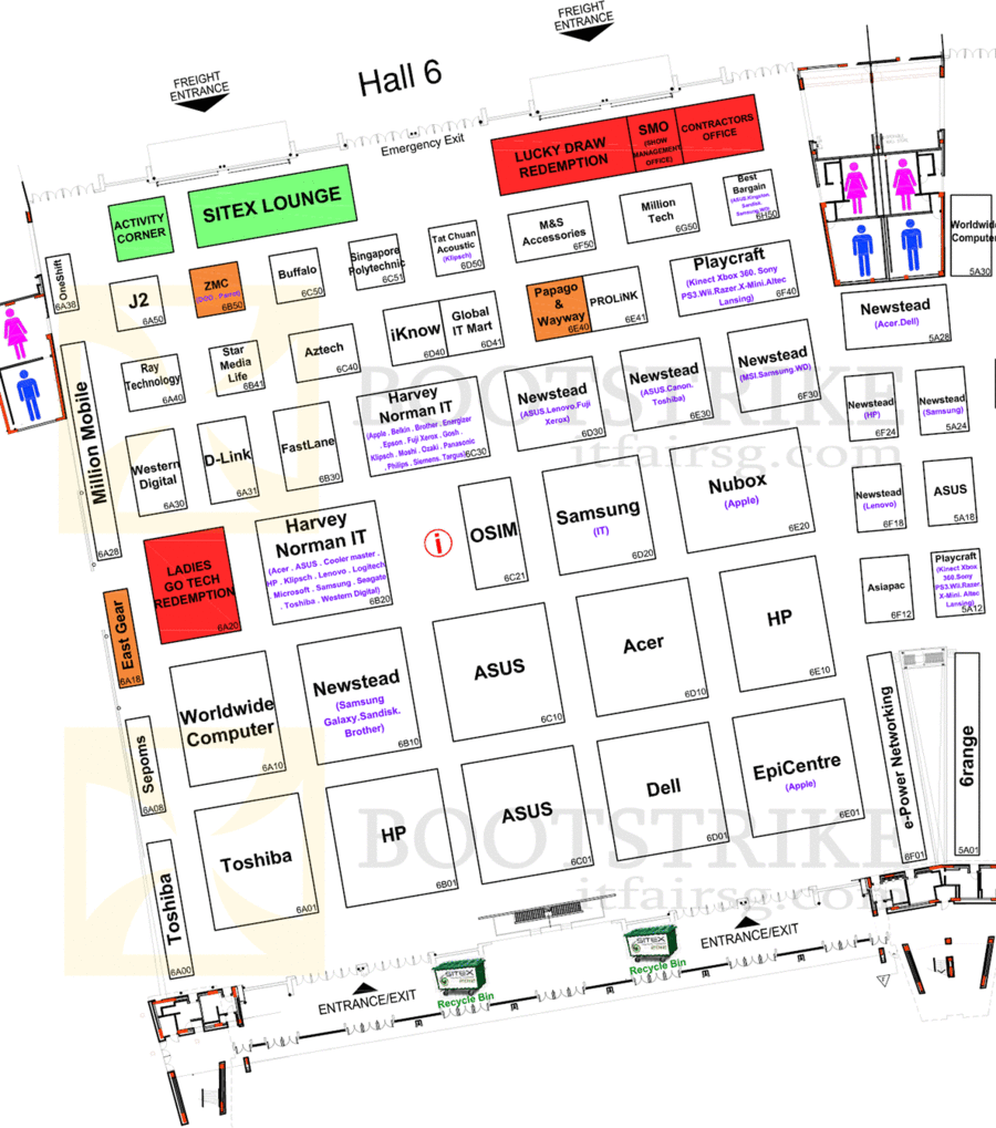 Floor Map Hall 6