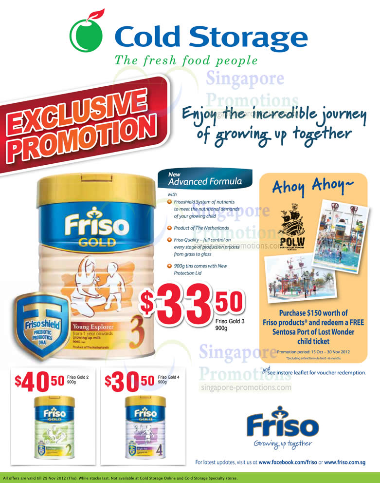 Featured image for Cold Storage Toddler Milk Powder & Wine Offers 2 - 8 Nov 2012