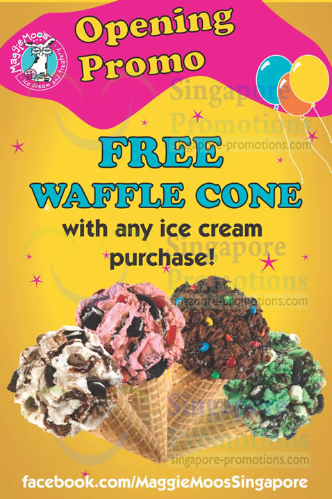 Featured image for (EXPIRED) MaggieMoo’s FREE Waffle Cone With Ice Cream Purchase @ Tampines 1 15 – 30 Nov 2012