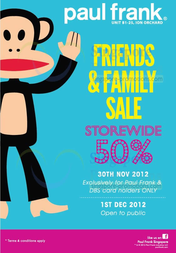 Featured image for Paul Frank 50% Off Storewide @ ION Orchard 30 Nov – 1 Dec 2012