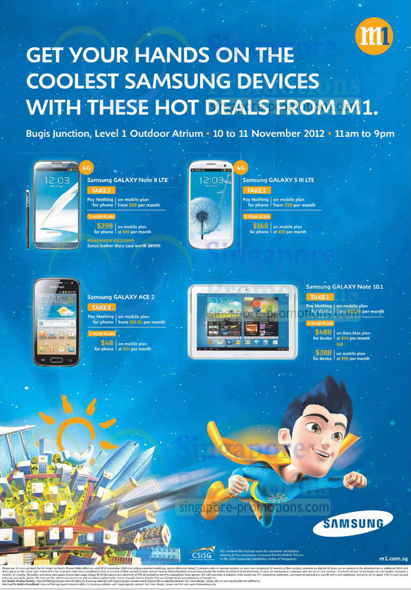 Featured image for M1 Smartphones, Tablets & Home/Mobile Broadband Offers 10 – 16 Nov 2012