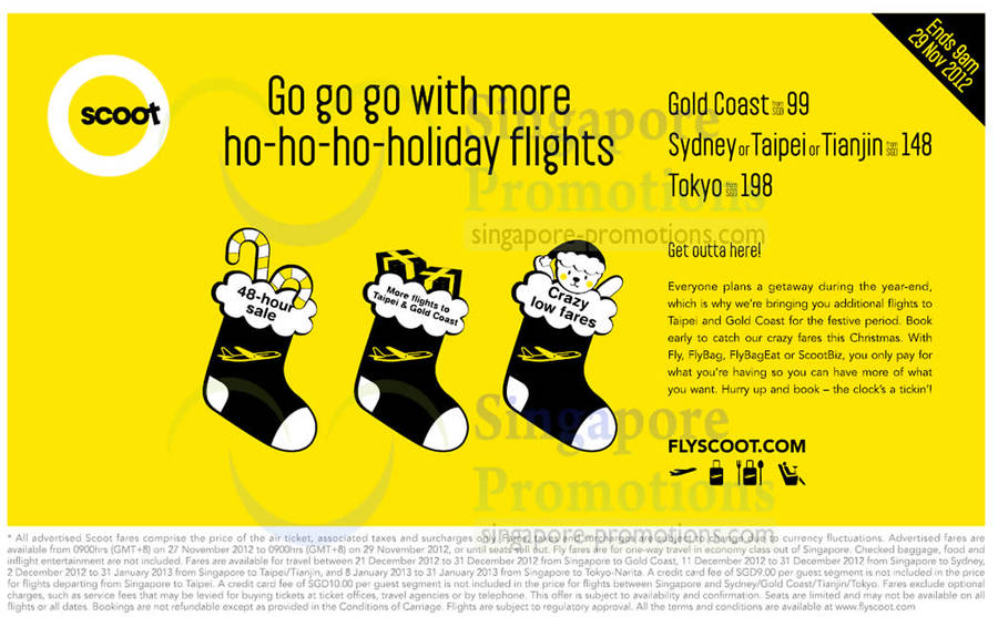 Scoot Airlines 27 Nov 2012