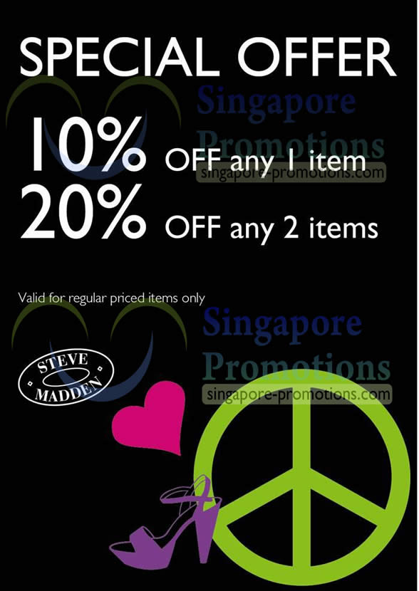 Featured image for (EXPIRED) Steve Madden 20% Off Two Items Promotion 1 – 30 Nov 2012