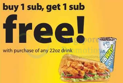Featured image for Subway Buy 1 Get 1 FREE (BOGO) Sub, Wrap & Salad Promo @ NUH Medical Centre 12 Apr 2014