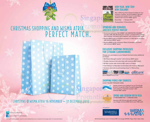 Featured image for (EXPIRED) Wisma Atria Christmas Promotions & Offers 16 Nov – 31 Dec 2012