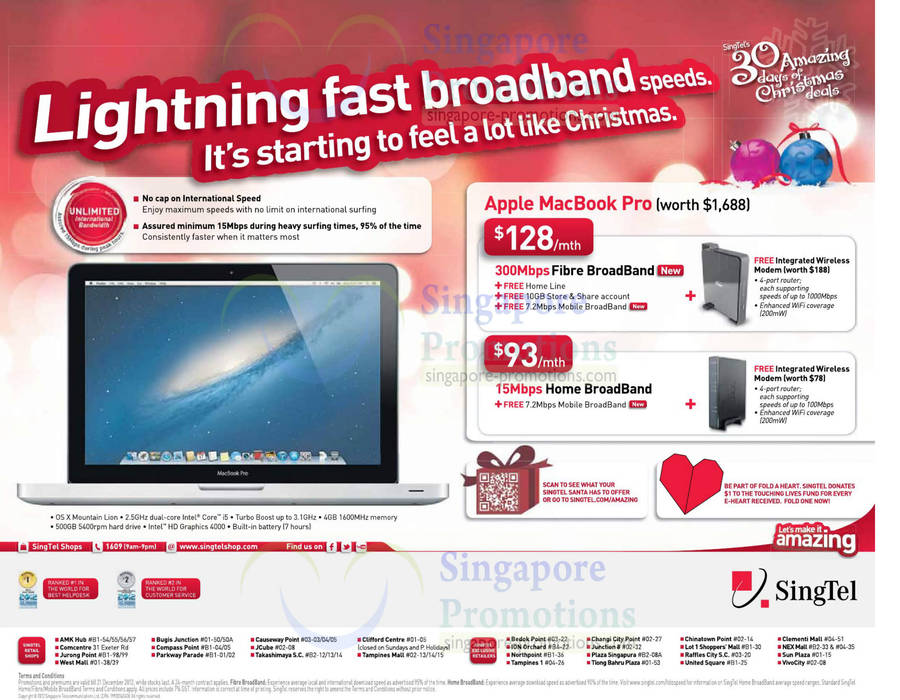 15Mbps Home Broadband, 300Mbps Fibre Broadband, Apple Macbook Pro