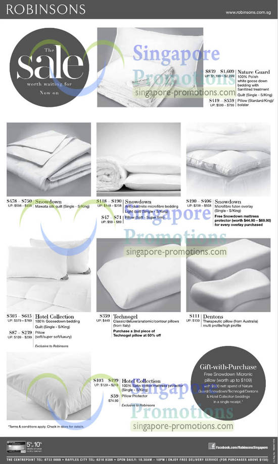 4 Jan Bed Sheet Sets, Nature Guard, Snowdown, Dentons, Technogel, Hotel Collection