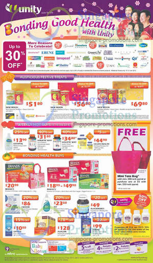 Featured image for NTUC Unity Health Offers & Promotions 28 Dec 2012 – 31 Jan 2013