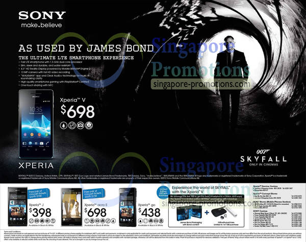 Featured image for 6range Sony Smartphones No Contract Price List Offers 7 Dec 2012