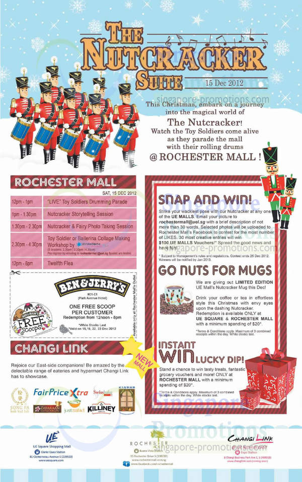 Featured image for UE Square, Rochester Mall & Changi Link Christmas Activities & Promotions 9 Dec 2012