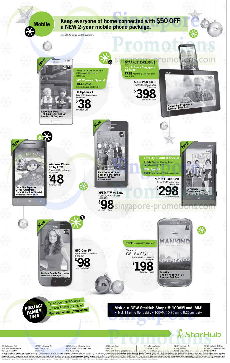 Asus PadFone 2, LG Optimus L9, HTC Windows Phone 8S, Sony Xperia V, Nokia Lumia 920, One SV, Samsung Galaxy S III LTE