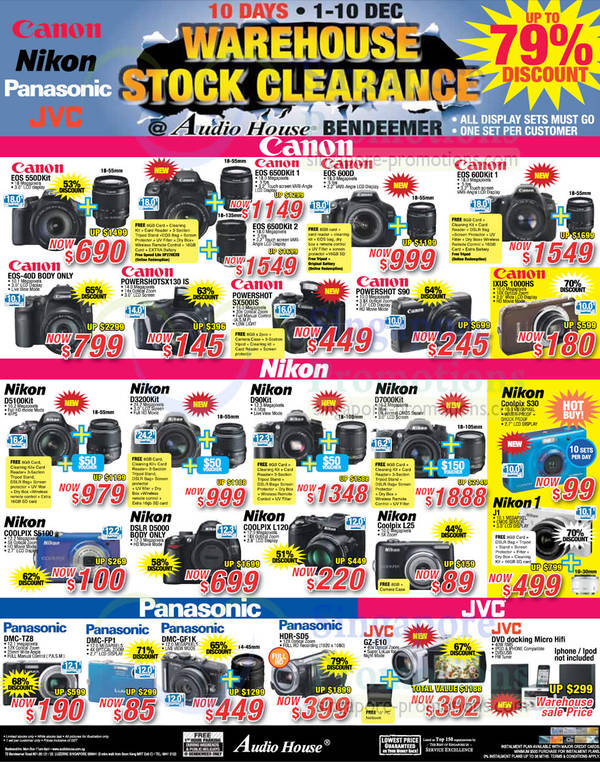 Featured image for Audio House Warehouse Stock Clearance @ Bendeemer 1 – 10 Dec 2012