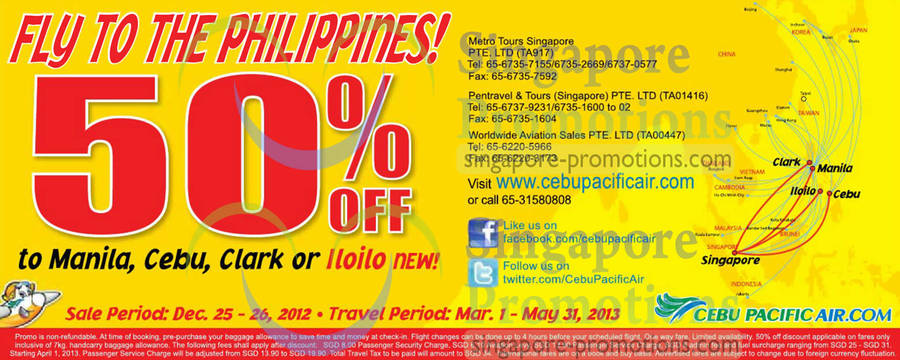 Cebu Pacific Air 25 Dec 2012