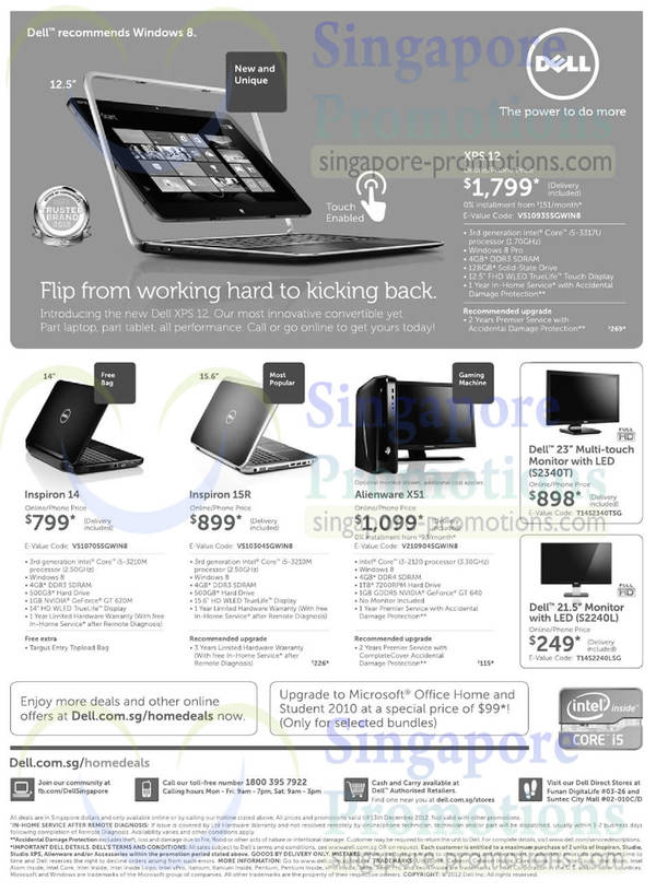 Featured image for Dell Notebooks & Accessories Promotion Offers 5 – 13 Dec 2012