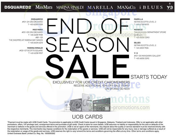 Featured image for (EXPIRED) Dsquared2, MaxMara, Marina Rinaldi, Max&Co, Marelle, iBlues & Y-3 Sale 29 Nov 2012