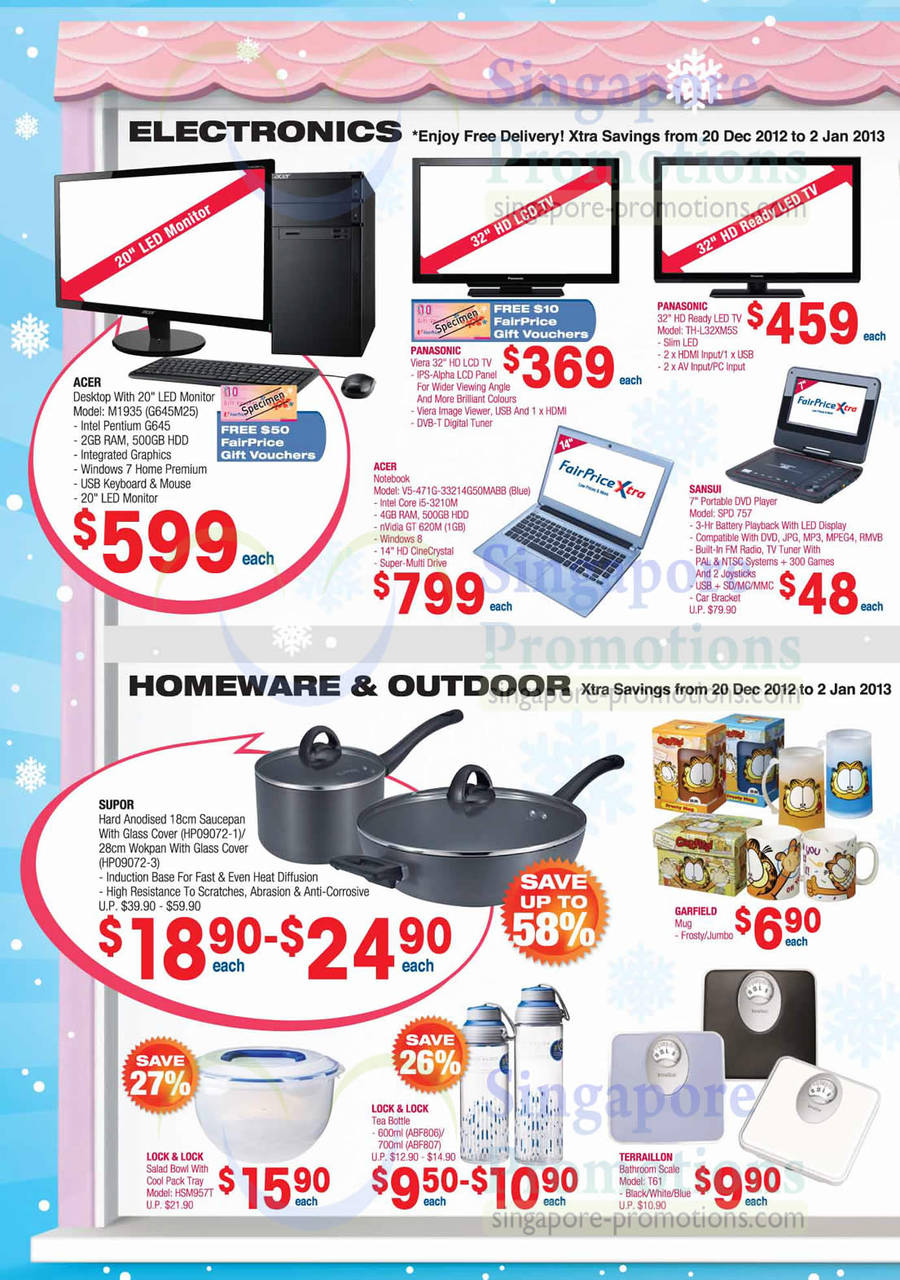 Electronics Acer V5-471G-33214G50MABB Notebook, Panasonic TH-L32XM5S LED TV, Sansui SPD 757 Portable DVD Player