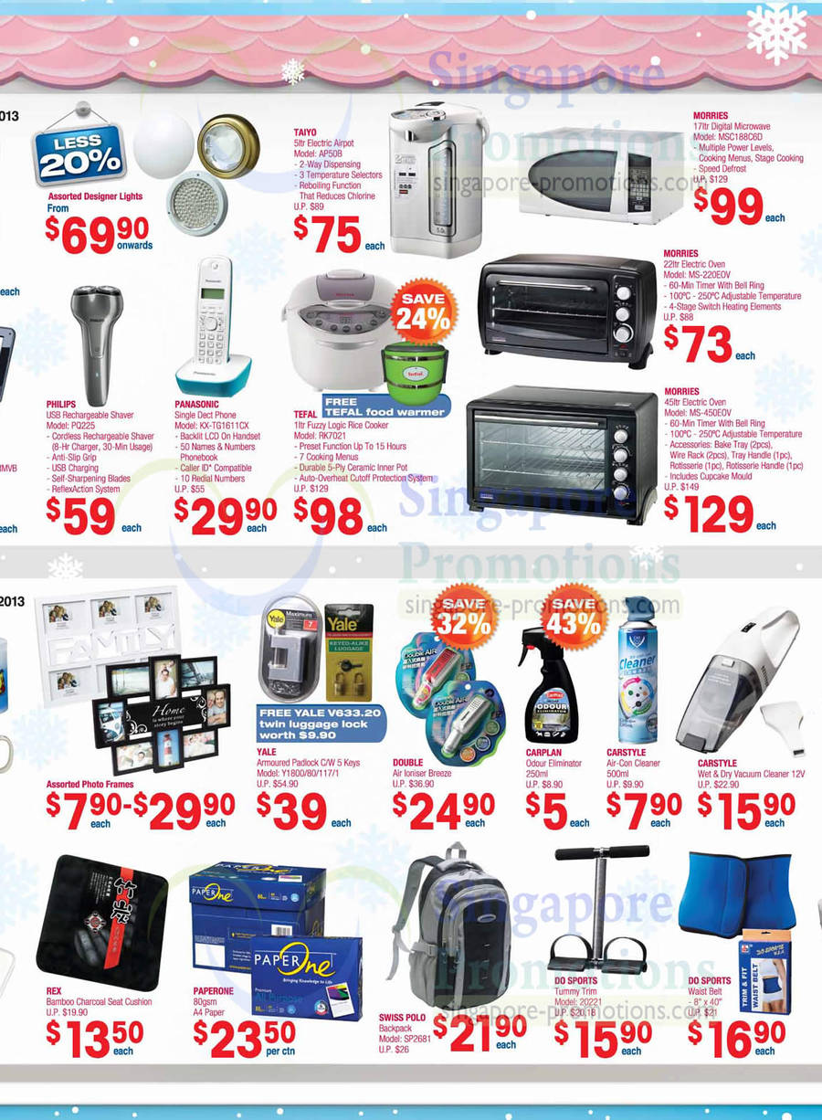 Electronics, Household Taiyo AP50B Electric Airpot, Tefal RK7021 Rice Cooker, Morries MSC188C6D Microwave