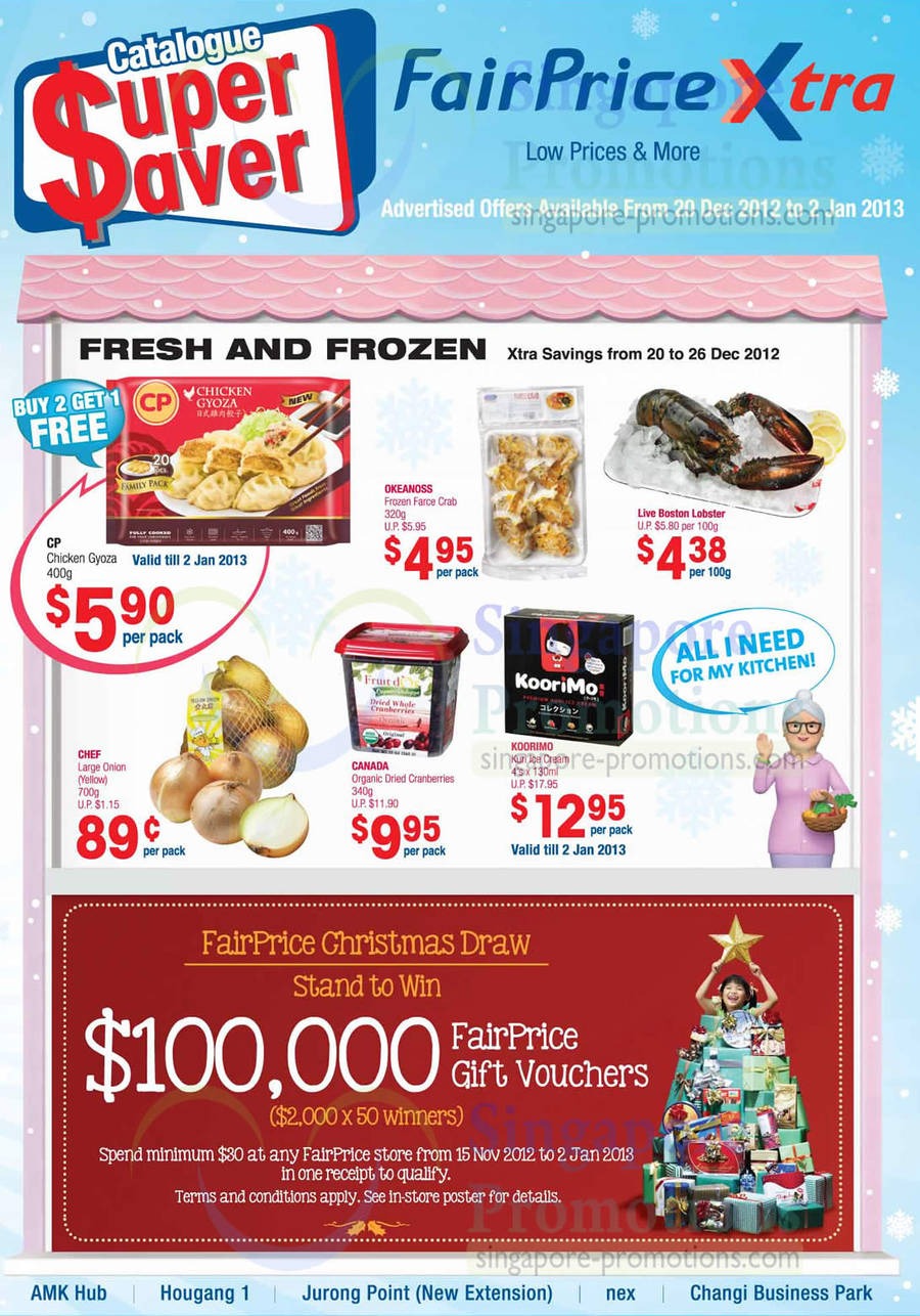 FairPrice Christmas Draw, Fresh and Frozen