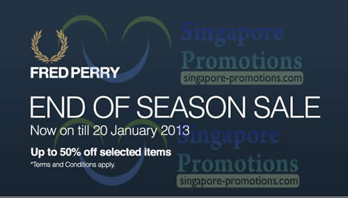 Featured image for (EXPIRED) Fred Perry End of Season Sale Up To 50% Off 5 Dec 2012 – 20 Jan 2013