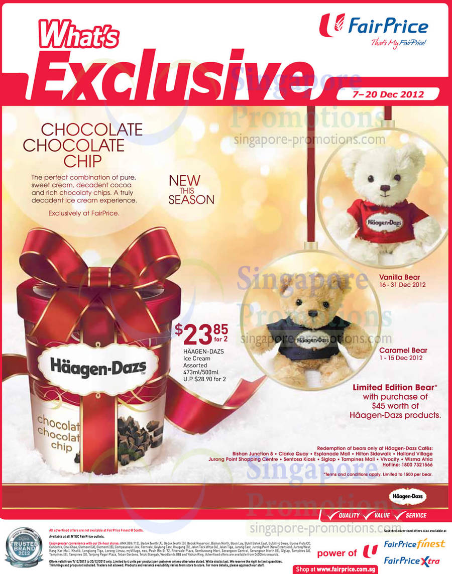 Haagen Dazs 7 Dec 2012