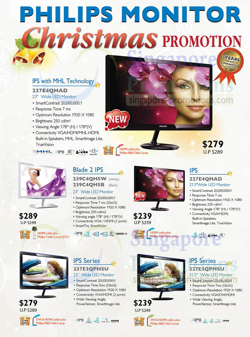 beautiful Relative size entrepreneur Philips LCD Monitors & LED Monitors Promotion Price List 14 Dec 2012 – 15  Jan 2013