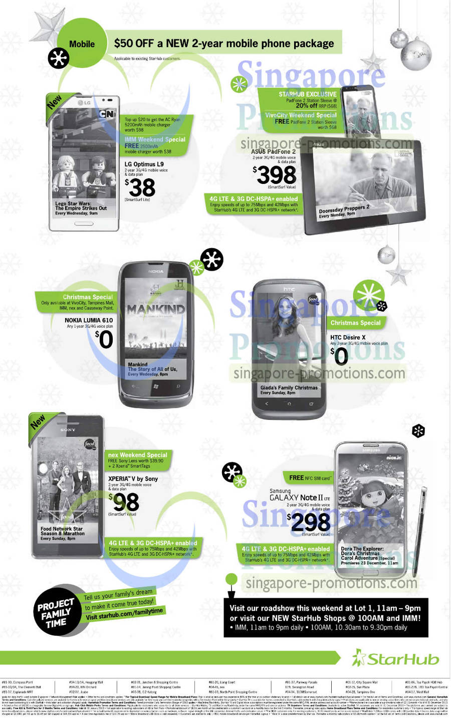 LG Optimus L9, ASUS PadFone 2, Nokia Lumia 610, HTC Desire X, Sony Xperia V, Samsung Galaxy Note II LTE