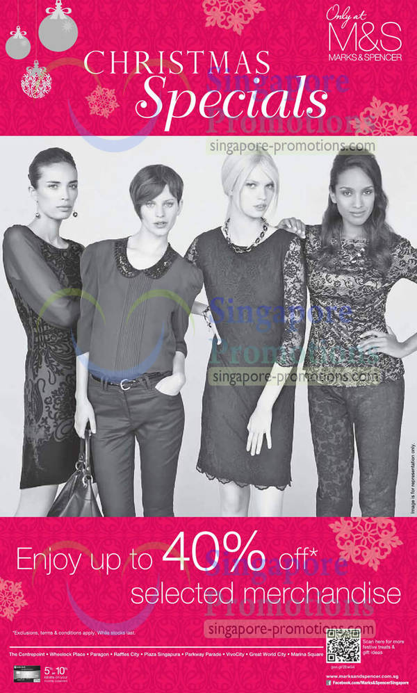 Featured image for (EXPIRED) Marks & Spencer Up To 40% Off Christmas Special 13 Dec 2012
