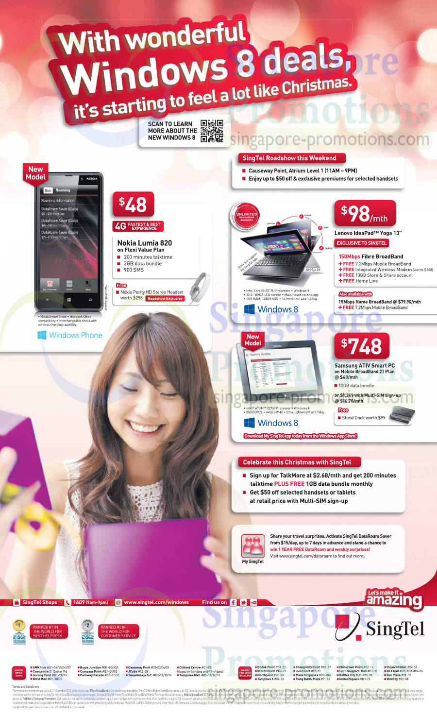 Nokia Lumia 820, Lenovo Ideapad Yoga 13, Samsung ATIV Smart PC on Mobile Broadband 21 Plan