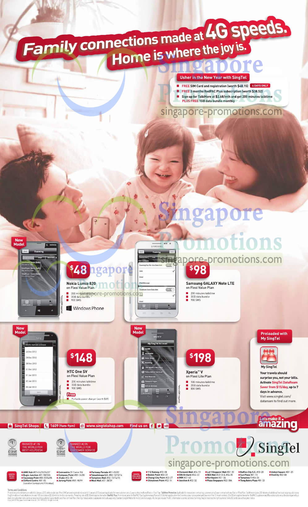 Featured image for Singtel Smartphones, Tablets, Home / Mobile Broadband &amp; Mio TV Offers 29 Dec 2012 - 4 Jan 2013