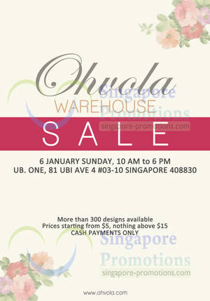 Featured image for Ohvola Warehouse Sale @ UB One 6 Jan 2013