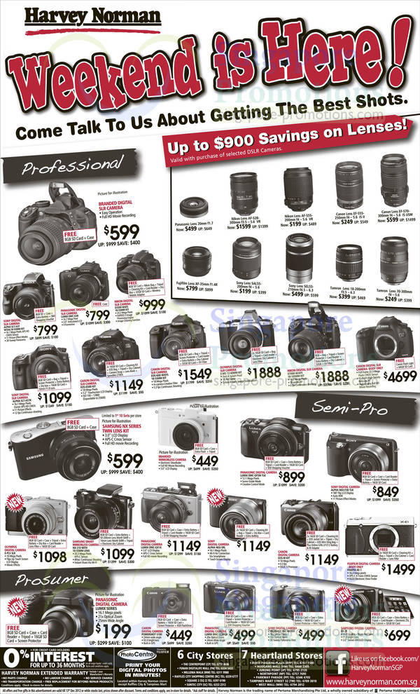 Featured image for Harvey Norman Digital Cameras, Furniture, Notebooks & Appliances Offers 8 – 14 Dec 2012