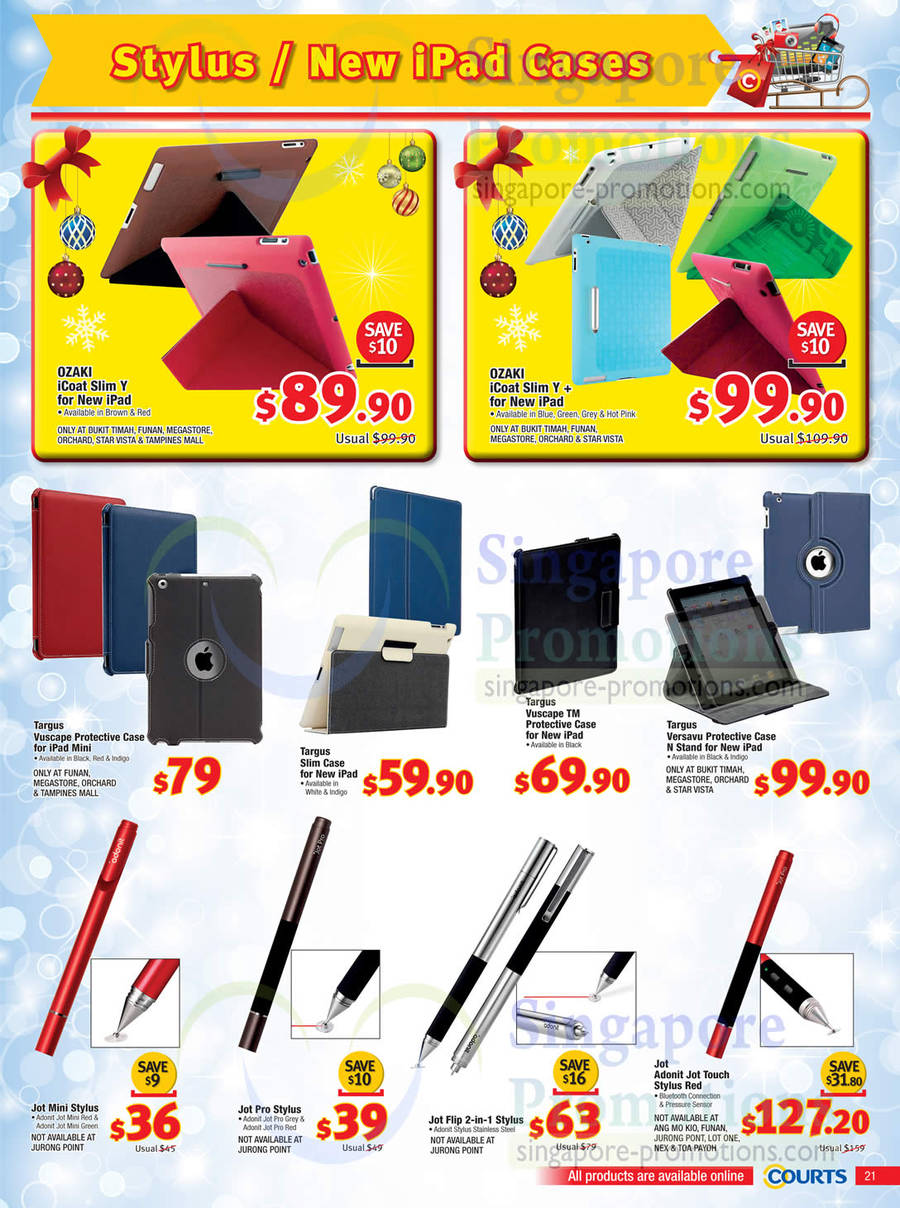 Stylus, Ipad Cases, Ozaki Slim Y, Ozaki Slim Y Plus, Targus Vuscape, Targus Slim, Targus Vuscape TM, Targus Versavu