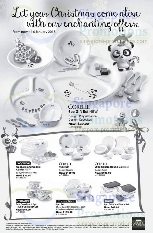 Featured image for (EXPIRED) World Kitchen Branded Kitchenware Offers 14 Dec 2012 – 6 Jan 2013