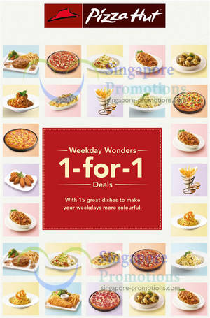 Featured image for (EXPIRED) Pizza Hut 1 For 1 Weekday Dine-In Promotion Offers 2 Jan 2013