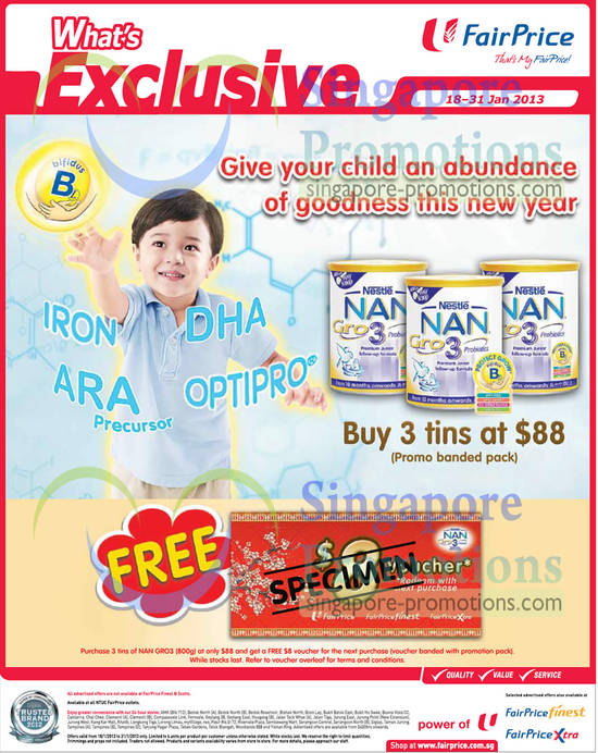 18 Jan Nestle Nan Gro 3 Probiotics Milk Powder