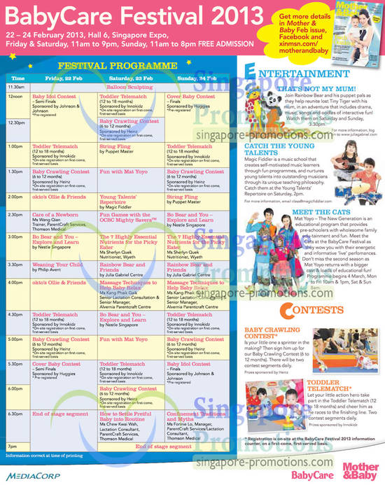 19 Feb Festival Programmes Schedule, Time Table, Contests, Entertainment