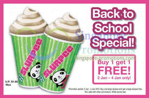 Featured image for (EXPIRED) 7-Eleven Large Slurpee 1 For 1 Promotion @ Islandwide 2 – 4 Jan 2013