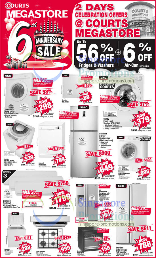 Appliances, Candy GOF107UK Washer, Toshiba AW1190SSWD Washer, Electrolux EWF10841 Washer, LG GRL208BLK Fridge