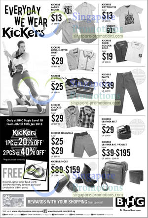 Featured image for (EXPIRED) BHG Bugis Kickers Up To 40% Off Promotion 4 – 10 Jan 2013