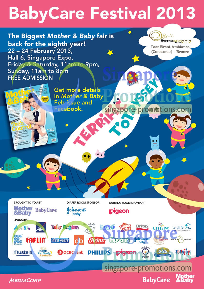 Featured image for Babycare Festival 2013 @ Singapore Expo 22 - 24 Feb 2013