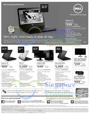 Featured image for Dell Notebooks, Desktop PC & Accessories Offers 14 – 24 Jan 2013