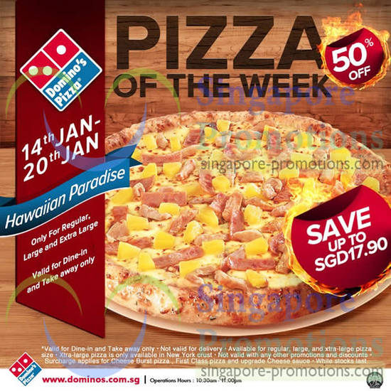 Dominos Pizza 14 Jan 2013