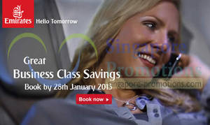 Featured image for (EXPIRED) Emirates Business Class Air Fares Sale 26 – 28 Jan 2013