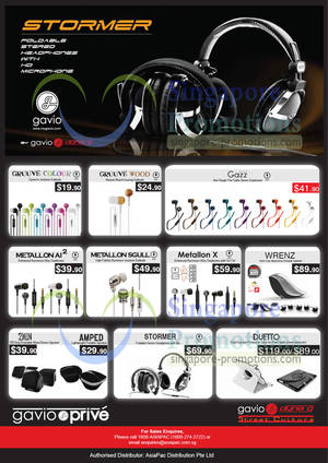 Featured image for Gavio Earphones & Multimedia Products Price List 9 Jan 2013
